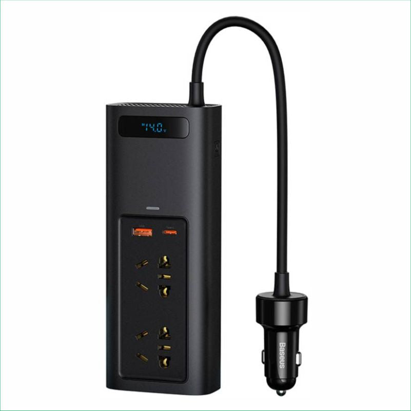 BASEUS SUPRESOR DE PICO POWER INVERTER 220V 150W TYPE-C USB